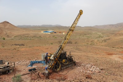 Figure 4 – Drill Rig Mobilized on the Boumadine Project (CNW Group/Aya Gold & Silver Inc)