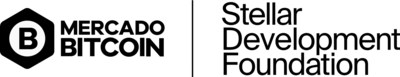 Mercado Bitcoin and Stellar Development Foundation logos. (PRNewsfoto/The Stellar Development Foundation)