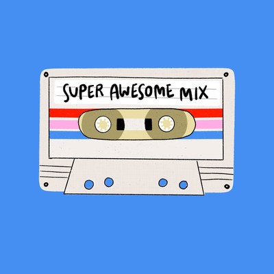 You can download Super Awesome Mix wherever you get your podcasts. Or @superawesomemix and www.superawesomemix.com