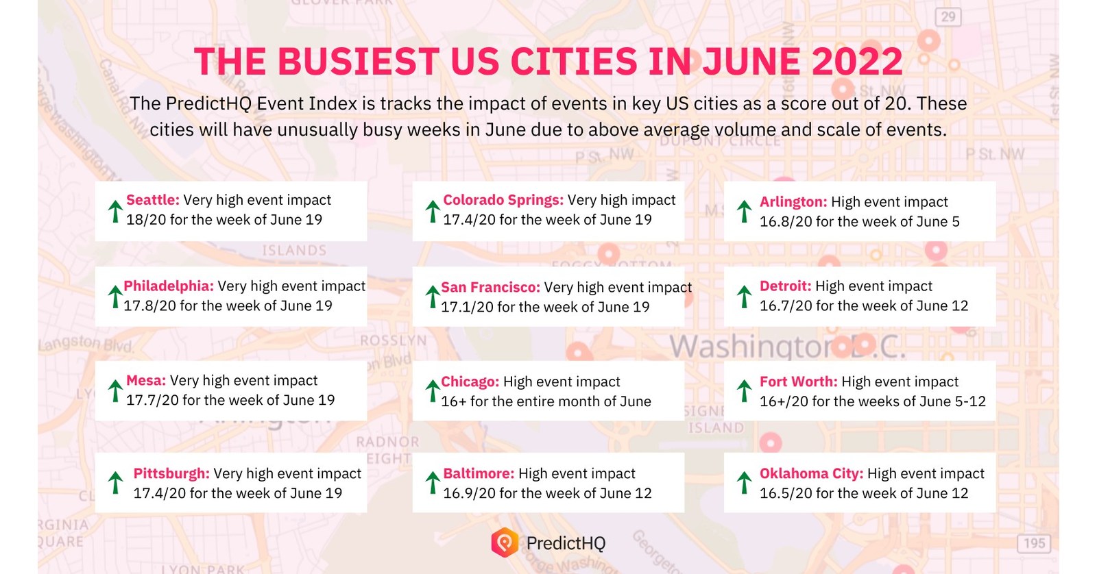 Seattle, Chicago, Philadelphia and 9 more cities set for huge demand surges due to events in June 2022