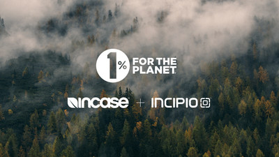 Incipio and Incase partner with 1% for the Planet to pledge to donate 1% of global commerce revenue to support environmental nonprofit partners for the next year.