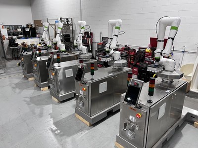 Highly-productive cooperative robotic systems from AAA20Group are available now for end-of-line palletizing.