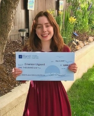 North Island Credit Union Scholarship Recipient Emerson Utgaard, a senior at Patrick Henry High School, plans to attend Stanford University in the fall.