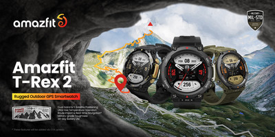 AMAZFIT UNVEILS THE T-REX 2: A RUGGED OUTDOOR GPS SMARTWATCH WITH