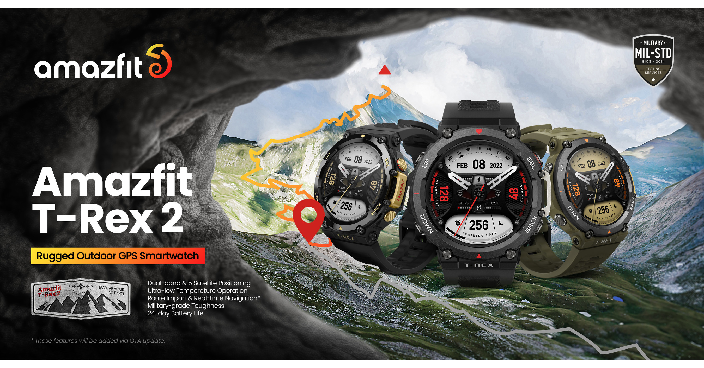 AMAZFIT LAUNCHES THE T-REX 2: A NEW RUGGED OUTDOOR GPS SMARTWATCH BUILT TO  BRAVE THE OUTDOORS