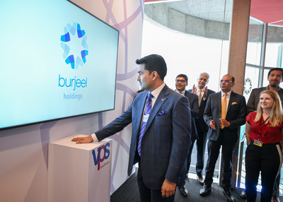 Dr. Shamsheer Vayalil, Chairman and Managing Director of VPS Healthcare, launching Burjeel Holdings to consolidate the organization's healthcare offerings on the side