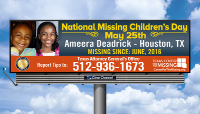 Houston-area child, Ameera Deadrick, has been missing since June 1, 2016.