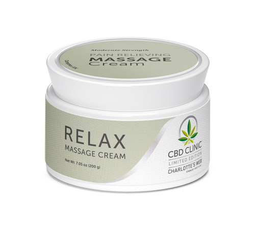 Clinical Studies Support Charlotte’s Web CBD Clinic™ Topicals as Safe for Massage and Frequent Use (CNW Group/Charlotte's Web Holdings, Inc.)