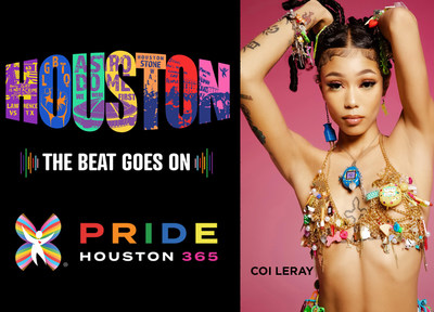 Coi Leray Headlines Pride Houston 365 on June 25, 2022. Houston the Beat Goes On - Festival, Parade Downtown Houston