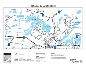 Nord-du-Québec - FERMETURE TEMPORAIRE D'UN PONT