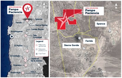 Figure 5: Location of the Pampa Paciencia flagship project in the Paleocene Belt. (CNW Group/Astra Exploration Limited)