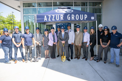Ground-breaking ceremony for Azzur Cleanrooms on Demand Raleigh facility.