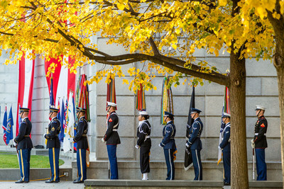 The Joint Forces Color Guard at the Military Women's Memorial