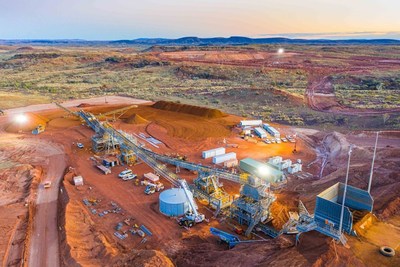 Figure 1: Wonmunna Iron Ore Mine and surrounding Pilbara landscape (Source: https://www.mineralresources.com.au/) (CNW Group/Vox Royalty Corp.)