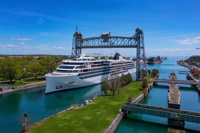 Viking continues to mark new milestones for its expedition voyages, as the new purpose-built Viking Octantis kicks off its inaugural season in the Great Lakes. Designed specifically to reach the Great Lakes region, the Viking Octantis is pictured here transiting the Welland Canal, a key section of the St. Lawrence Seaway connecting Lake Ontario and Lake Erie, making it the largest passenger vessel to ever traverse the canal. For more information, visit www.viking.com.