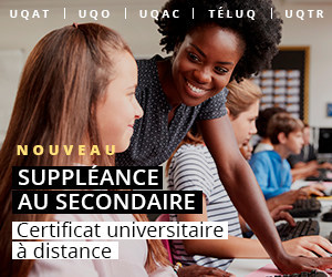 Nouveau certificat à distance en accompagnement à l'enseignement secondaire : offre conjointe de cinq universités du réseau de l'Université du Québec