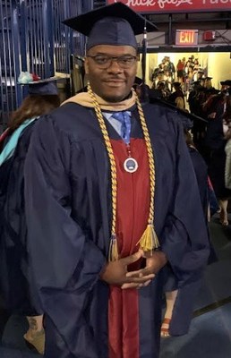 Kenneth Ferguson, from Raleigh, NC, and who’s getting his MBA, at the UAGC Commencement ceremony. (PRNewsfoto/University of Arizona Global Campus)