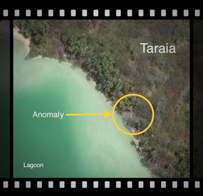 Anomaly at Taraia satellite resolution 40 cm