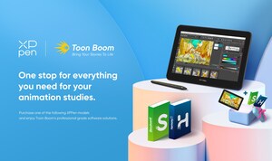 XPPen lanza paquetes de animación para estudiantes en cooperación con Toon Boom Animation, lider mundial de compañía de software