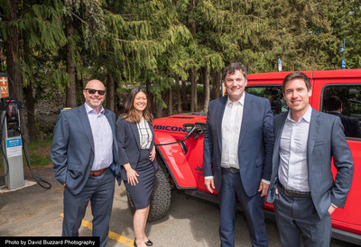 From left to right: Councillor Ralph Forsyth, the Honourable Bowinn Ma, the Honourable Dominic LeBlanc, and Member of Parliament Patrick Weiler (CNW Group/Infrastructure Canada)