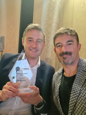SecurityGen co-founders Paolo Emiliani and Massimo Romagnoli celebrate their latest award win