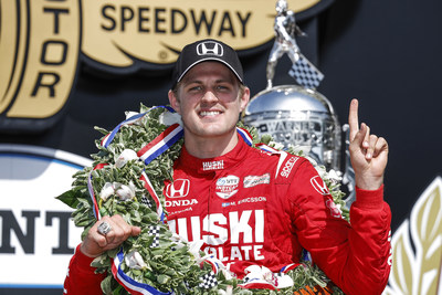Marcus Ericsson took the checkers in today's 106th running of the Indianapolis 500, scoring Honda's 15th win at the Brickyard and third consecutive "500" victory.