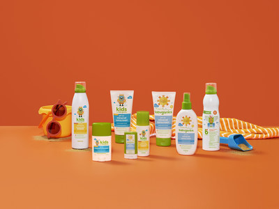 Spray, rub, play: Babyganics’ sunscreen range consists of six products made from minerals.