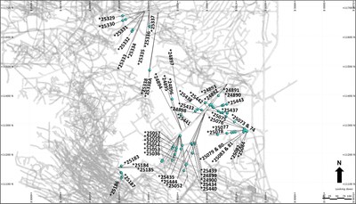 Figure 3: Plan view of Indian Access Drill holes and Significant Intersections (*=DD) (CNW Group/Superior Gold)