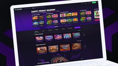 The Luckbox casino now features more than 400 games and is expected to be a driver of near-term revenue (CNW Group/Real Luck Group Ltd.)