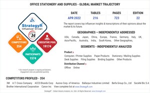 New Study from StrategyR Highlights a $168.7 Billion Global Market for Office Stationery and Supplies by 2026