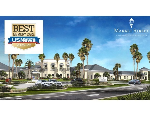 Market Street Memory Care Residence Palm Coast has received the honor of Best Memory Care Community by U.S. News & World Report.  Market Street Palm Coast is a Watercrest Senior Living Community located in Palm Coast, Florida. (PRNewsfoto/Watercrest Senior Living Group)