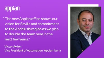 Appian abre un nuevo centro de innovación tecnológica en Sevilla, España, para satisfacer la demanda de low-code en Europa