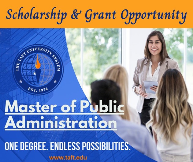 Online Master of Public Administration - William Howard Taft University Announces Limited Time 100% Tuition Scholarship Opportunity - Vimarsana News