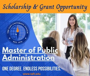 Online Master of Public Administration - William Howard Taft University Announces Limited Time 100% Tuition Scholarship Opportunity
