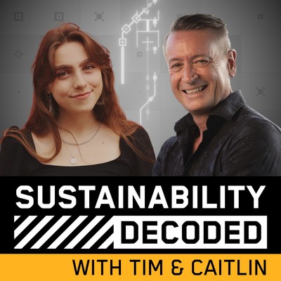 "Sustainability Decoded with Tim & Caitlin" is a podcast produced by Persefoni and Hueman Group Media. Artwork is by Persefoni.