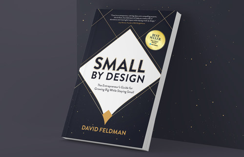 David Feldman’s first book, “Small By Design: The Entrepreneur’s Guide for Growing Big While Staying Small,” was named a Wall Street Journal & USA Today Bestseller. In “Small By Design,” Feldman reveals how small businesses can make a major impact with a minimalist mindset, often outperforming much larger competitors.