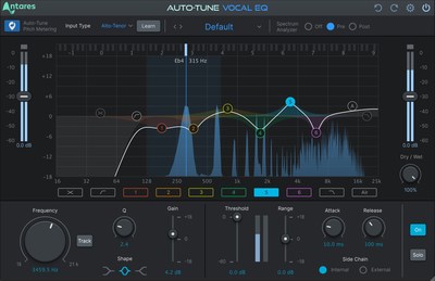 Auto-Tune Vocal EQ GUI