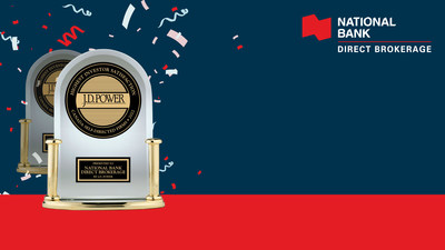 National Bank Direct Brokerage ranked highest for investor satisfaction among self-directed brokerage firms by J.D. Power (CNW Group/National Bank of Canada)