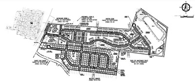 The McClure Farms preliminary planning layout.