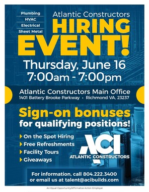 Atlantic Constructors All-Day Hiring Event