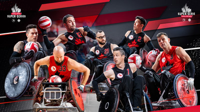 Canada's games at Canada Cup will be livestreamed on both CPC and CBC digital platforms. Canada is fielding a team of 12 players including L-R: Trevor Hirschfield, Zak Madell, Patrice Dagenais, Anthony Letourneau, Byron Green, Travis Murao, and Mike Whitehead. PHOTO: Canadian Paralympic Committee (CNW Group/Canadian Paralympic Committee (Sponsorships))