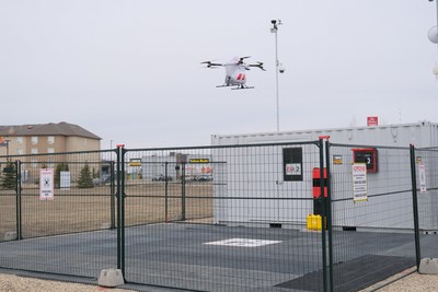 DRONE DELIVERY CANADA PROJECT WITH EDMONTON INTERNATIONAL AIRPORT COMMERCIALLY OPERATIONAL (CNW Group/Drone Delivery Canada Corp.)