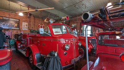 Inside the Granite City Fire Museum in Granite City, Illinois. A Preservation Heritage Fund Grant from Landmarks Illinois will help restore the historic former fire hall. Inside the Granite City Fire Museum in Granite City, Illinois. A Preservation Heritage Fund Grant from Landmarks Illinois will help restore the historic former fire hall.