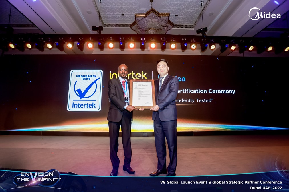 MIDEA'S V8 AIR CONDITIONER AWARDED INDUSTRY LEADING TICK-MARK CERTIFICATION BY INTERTEK - Vimarsana News