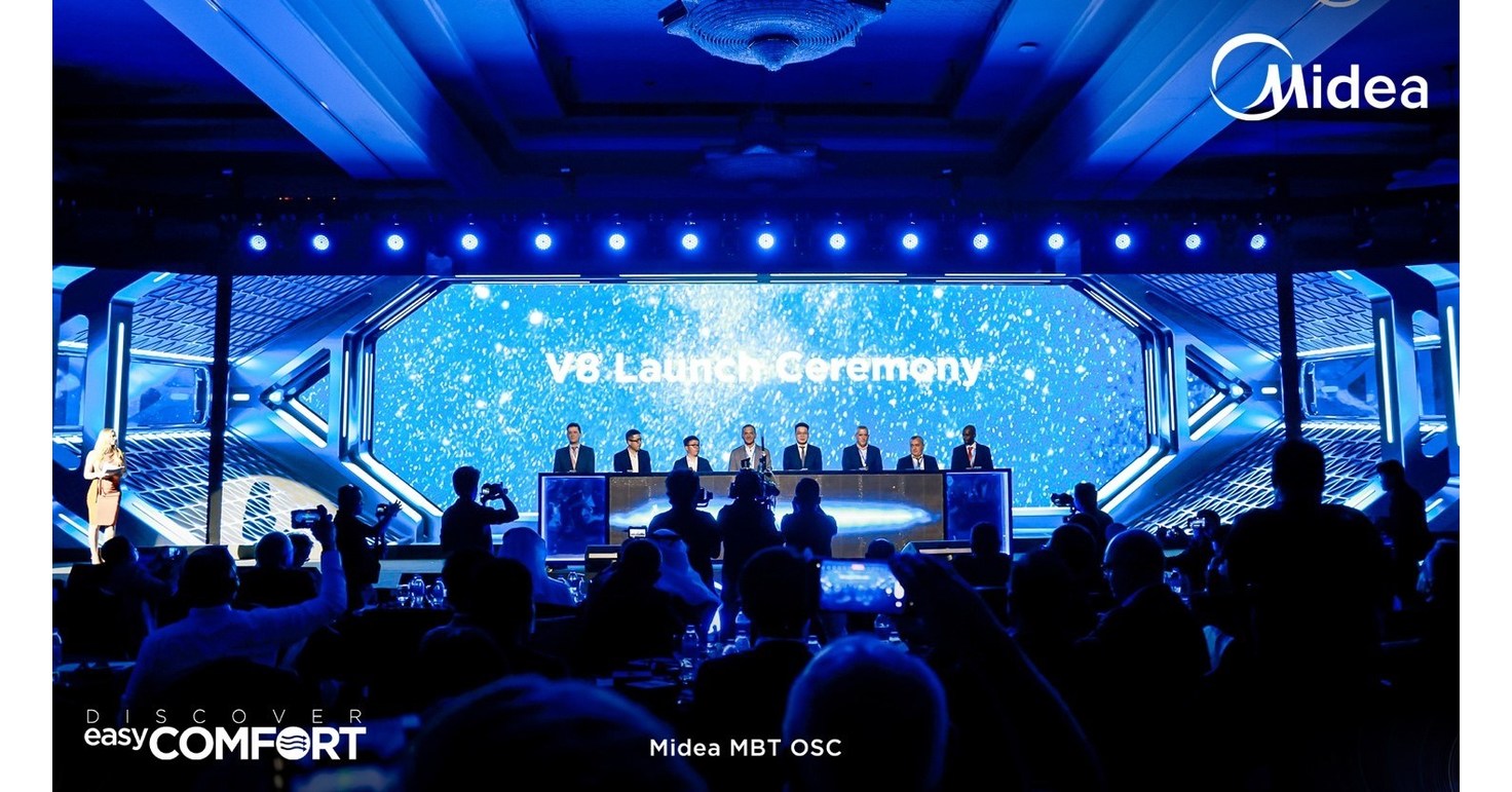 Lan&ccedil;amento global do V8 da Midea em Dubai, liderando a revolu&ccedil;&atilde;o do VRF por meio da tecnologia