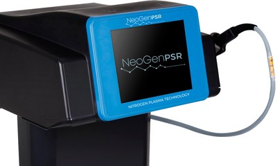 NeoGen Plasma Skin Rejuvenation System (NeoGenPSR) allows clinicians to maximise the energy capabilities of this technology with access to the full energy range (0.5 - 4.0 J) and repetition rate (1 - 2.5 Hz), with the added benefit of the double pulse functionality for deeper penetration of thermal energy into the skin. (CNW Group/RxBIO)
