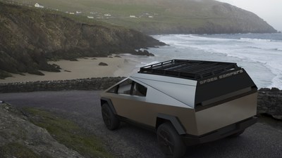 Explore the great outdoors in your Cybertruck with Space Campers