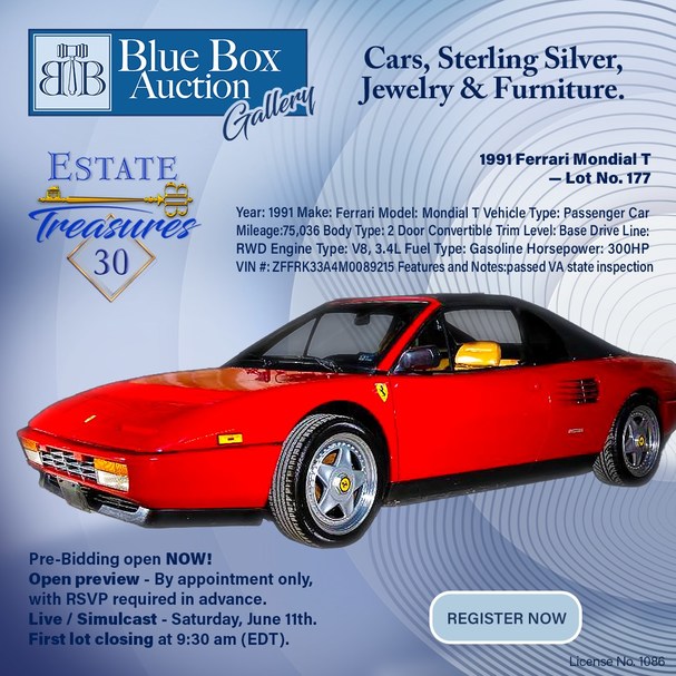 Estate Treasures: Exotic Vehicles and Luxury Goods Auction of a Virginia Business Executive - Vimarsana News