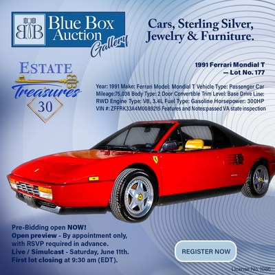 Exotic Vehicle Auction 1991 Ferrari Mondial