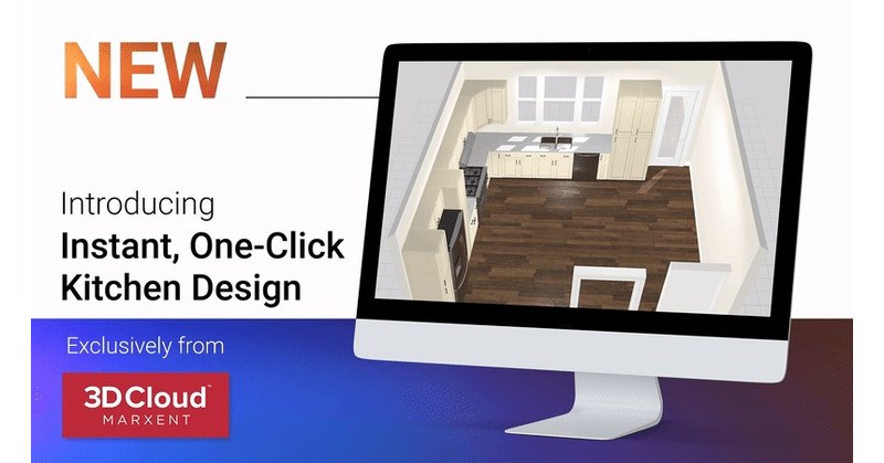 3D Cloud by Marxent Announces Instant, One-Click Kitchen Design